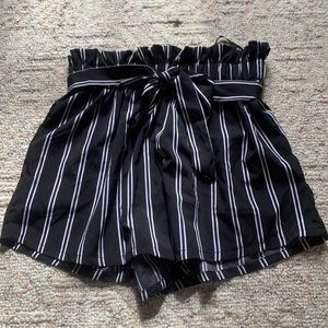 High-Waisted Tie Shorts